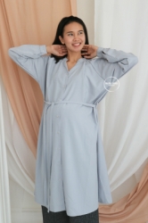 MAMA HAMIL Honey Dress Tunic Modis Elegant Polos Nyaman Simple Katun   DRO 1016 3  large